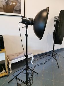 Lampa QuadraLite z beauty dish